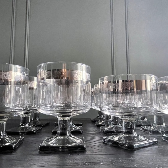 🌟VINTAGE🌟 Federal MCM Nordic Short Stem Goblets w/ Butterfly - Set of 6 - Picture 10 of 10